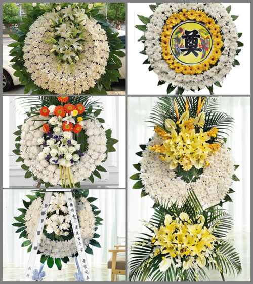 广东梅州市蕉岭县蕉城镇樟坑村花圈速递